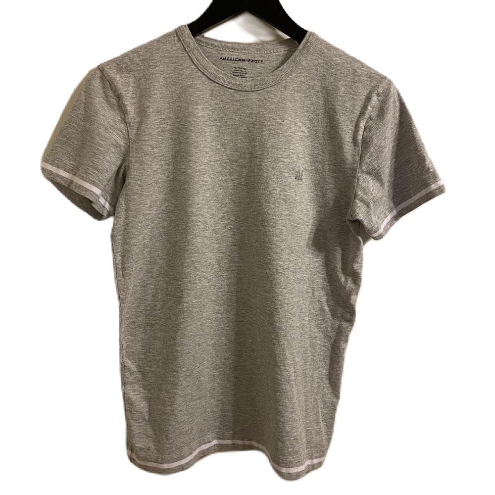 AMERICAN EAGLE • Men’s Short Sleeve Soft Gray Cotton T-Shirt • XS